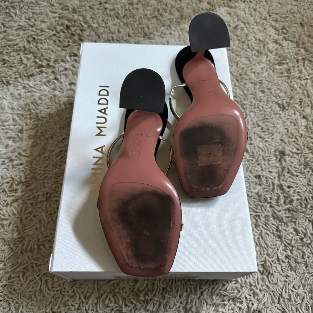Amina Muaddi Henson Slide Sandals - Picture 5 of 6